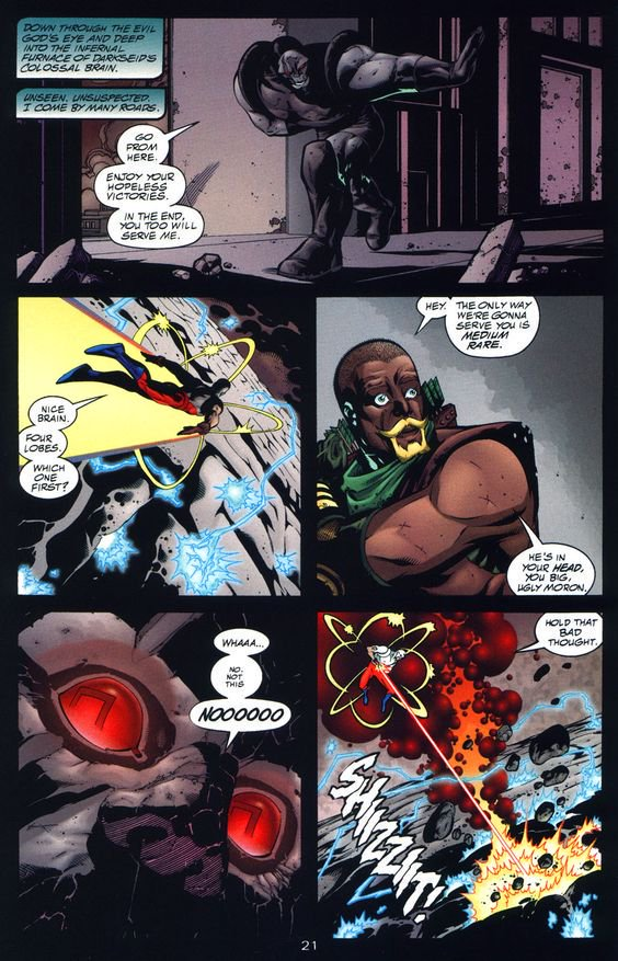 UpToTASK's tweet photo. Let me end dis debate right NOW. Atom killt Darkseid by going through his eyes through light and shooting him in the brain. Look at what happened when Spectrum tried to do the same to Thanos. You hate to see it, Thanos Wins. https://t.co/7Fi23xKN05