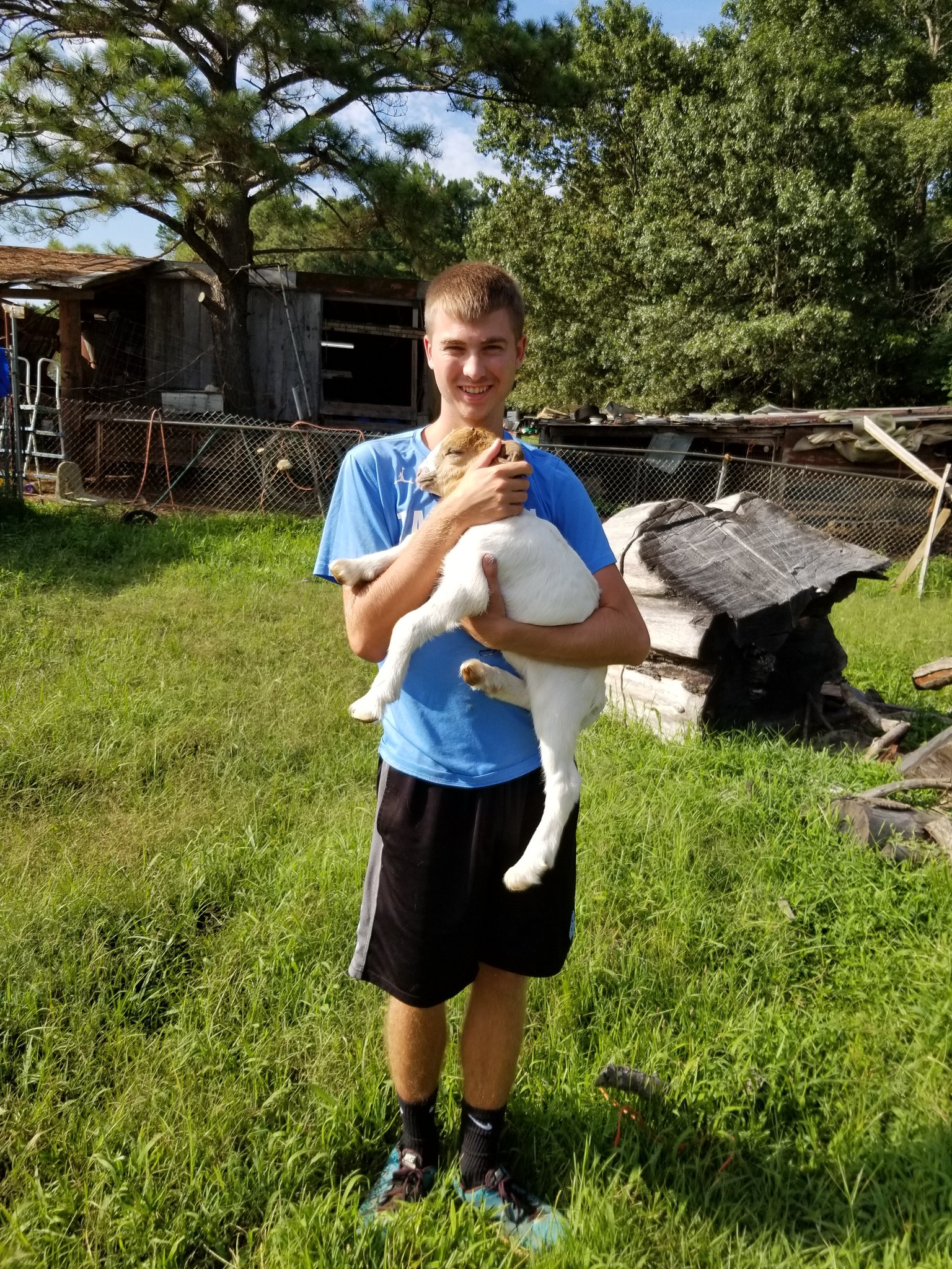 Happy Birthday from me and my goat (who I named Mack Brown )!!   