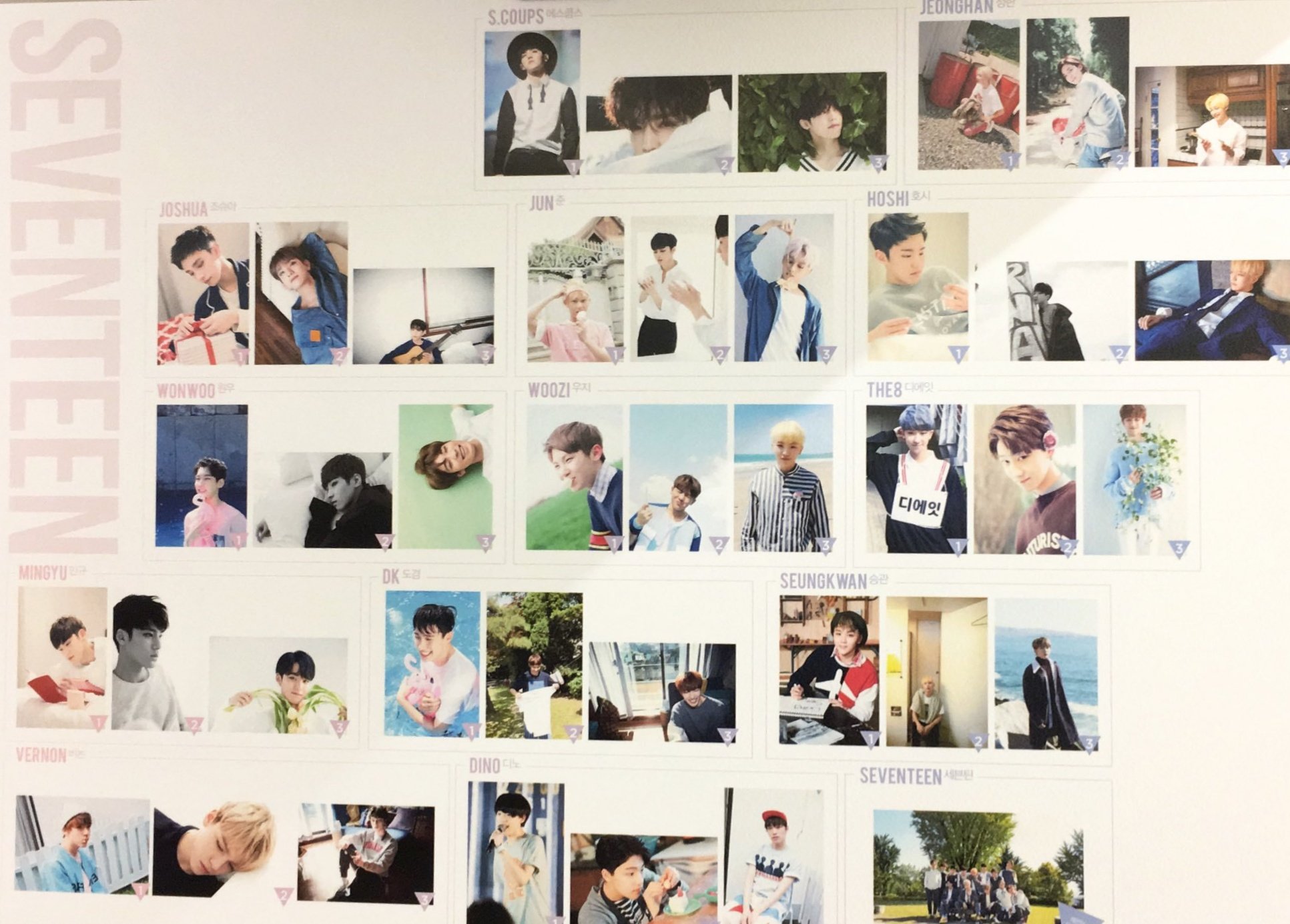SEVENTEEN 17’s cut 展示会 ホシ 生写真 印画紙 フォト　3枚 SEVENTEEN 17's cut 展示会 ホシ 生写真 印画紙 フォト 3枚