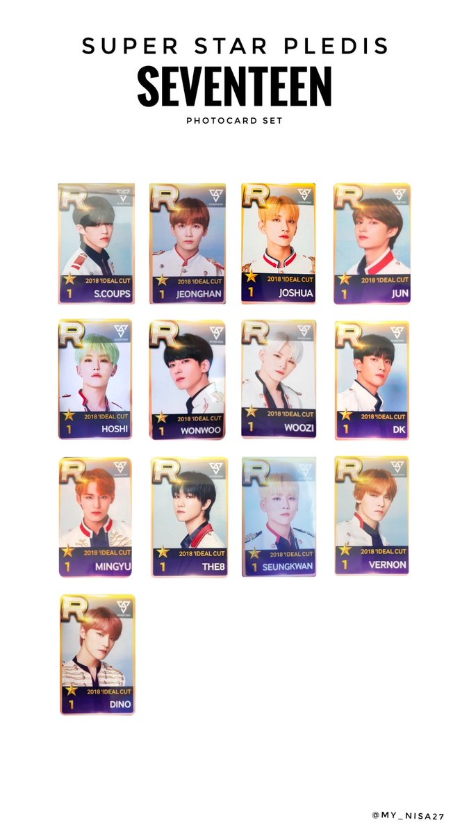 Seventeen Super Star Pledis Photocard set #SEVENTEEN #세븐틴 #포카