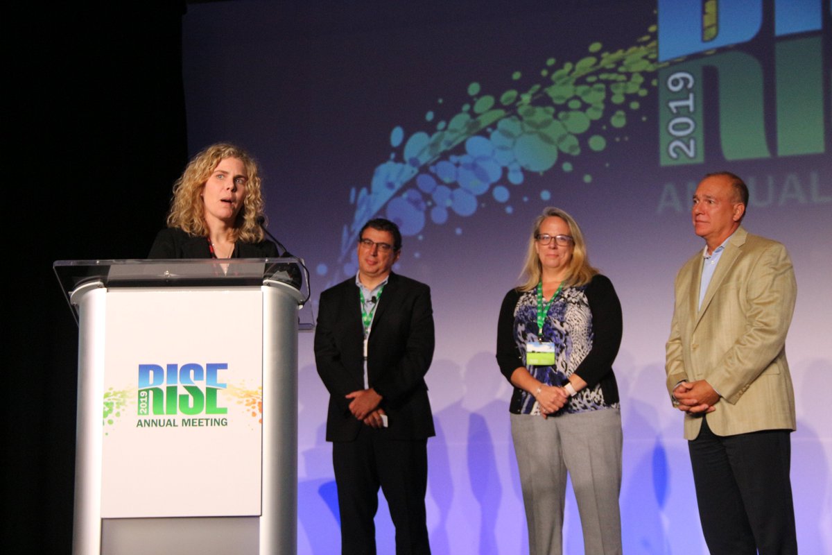 Congratulations to our 2019 E. Allen James Award honoree <a href="/HolihanJill/">Jill Holihan</a>  <a href="/FMCCorp/">FMC Corporation</a>  @FMCpest @FMCturf who was recognized today for her outstanding contributions to our industry. She has advocated tirelessly through involvement on the Regulatory Affairs Committee. #riseam19 #advocacy