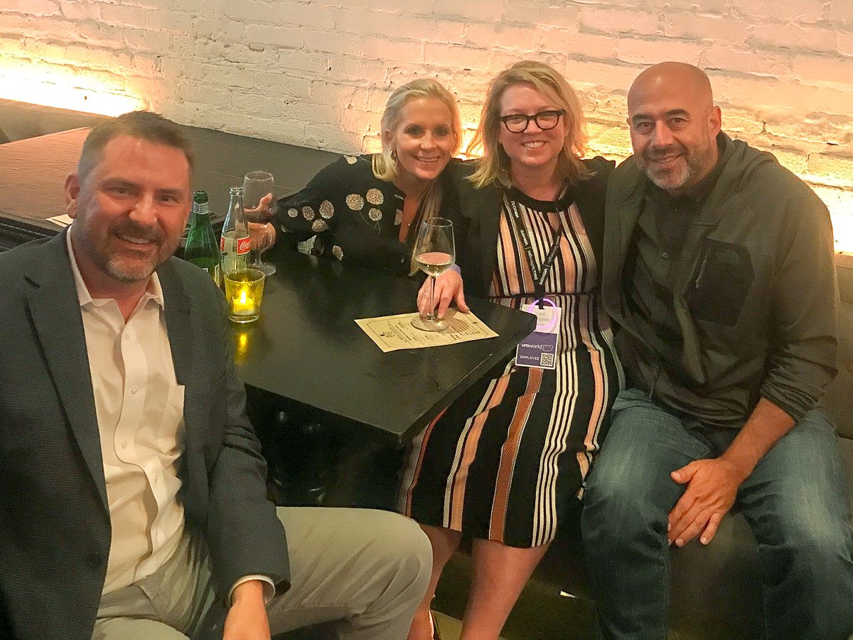Technologent's tweet photo. VMworld always brings out the best! What a great time at @NovelaBarSF last night with our friends and colleagues.
#VMworld #VMworld2019 #NovelaSF #MorpheusData #Druva @MorpheusData @druvainc https://t.co/6HZFBXozgJ