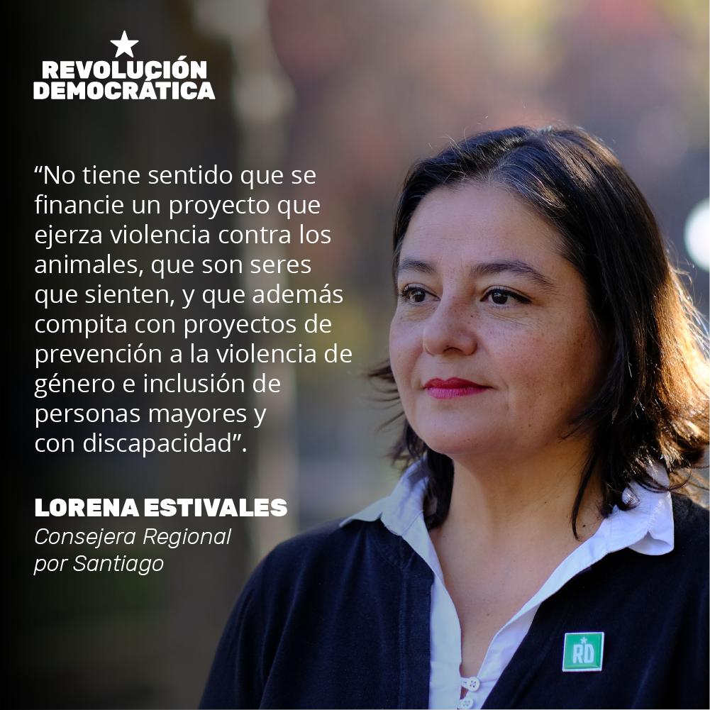 RDemocratica's tweet photo. Desde Revolución Democrática solicitamos al Consejo Regional Metropolitano que rechace la entrega de más de 180 millones de pesos al rodeo, porque #NoEsCulturaEsMaltrato  
Revisa las declaraciones de la CORE @lestivales: https://t.co/pnHWFQ0dAy
#NoEsCulturaEsMaltrato https://t.co/Wn4UJIqbJS