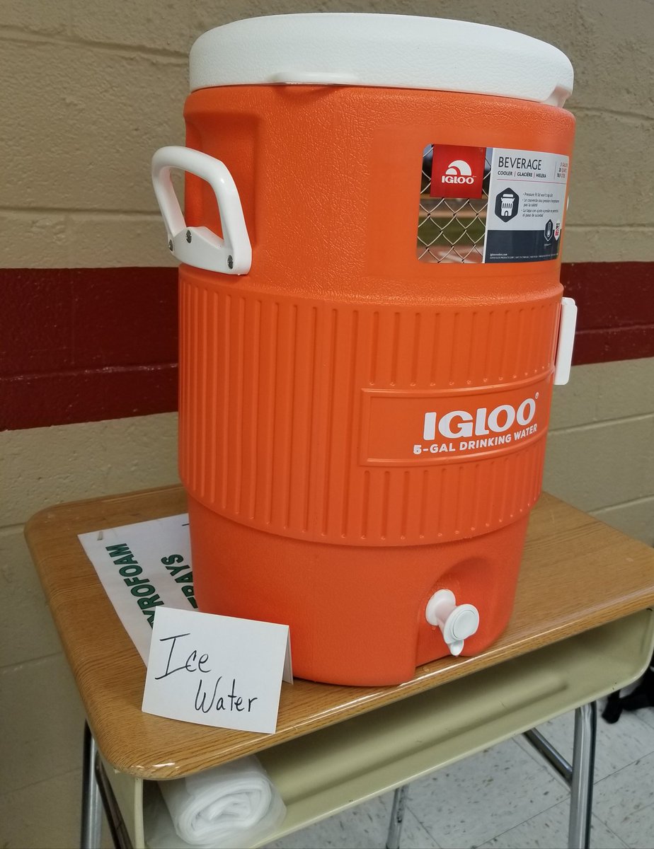 judyplask's tweet photo. Some strategies to save waste present at CCPS Science in service. Pasta coffee stirrers, chilled water, and an all electronic agenda. https://t.co/uUpFGRAHYe
