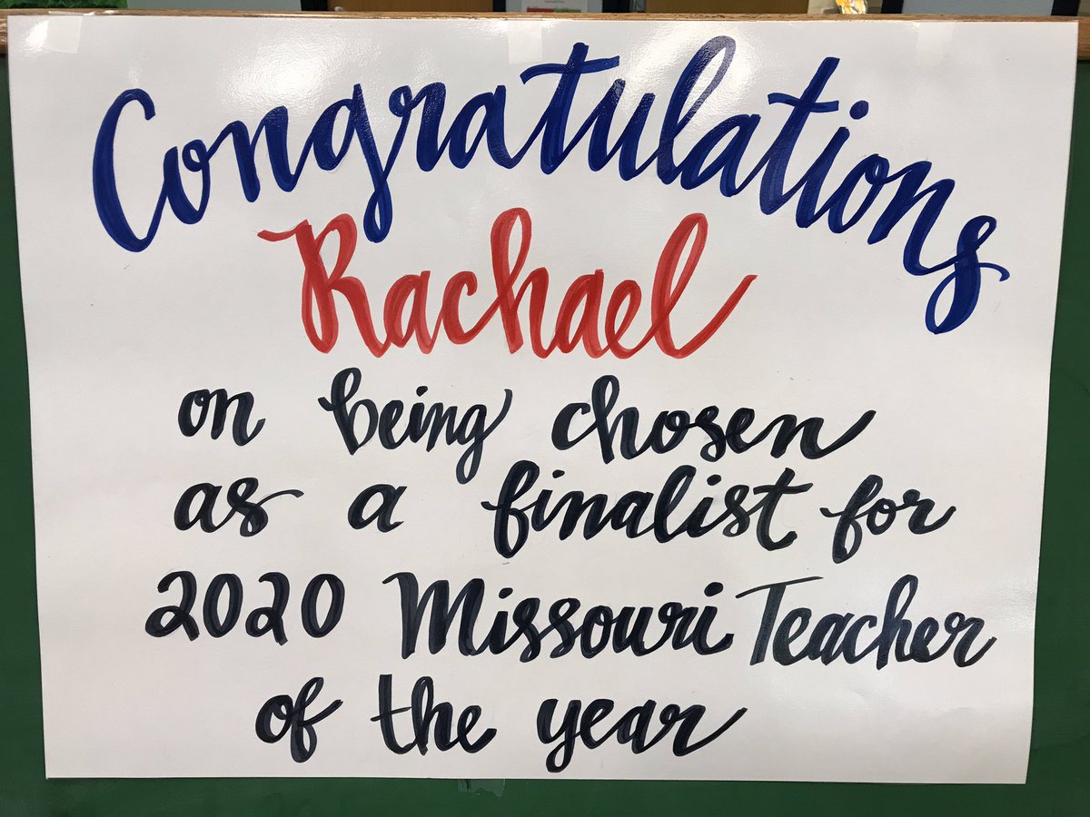 mattdeichmann's tweet photo. A huge FHSD S/O to @MrsWilcoxInd, she has been selected by @MOEducation as a 2020 MO Teacher of the Year finalist! Could @FrancisHowell have two MO TOY in a row? We’ll see! #FHSDPride #BacktoBack @walkercc2525 https://t.co/V2WclMgztf