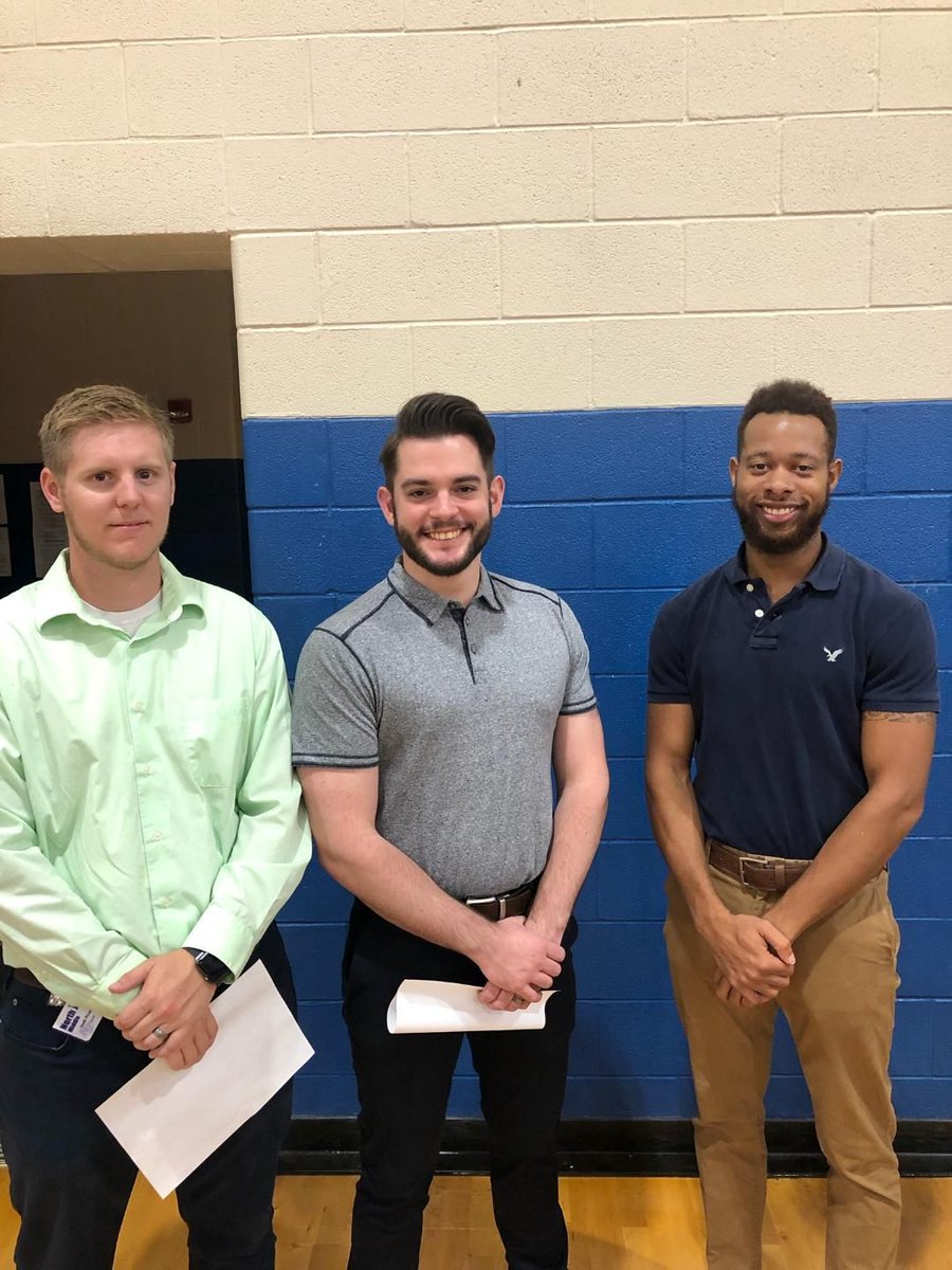 NJMSMiddle's tweet photo. NJMS teachers are excited for the start of school. #EveryDayIsBlueDevilDay https://t.co/B8LDALzuKo