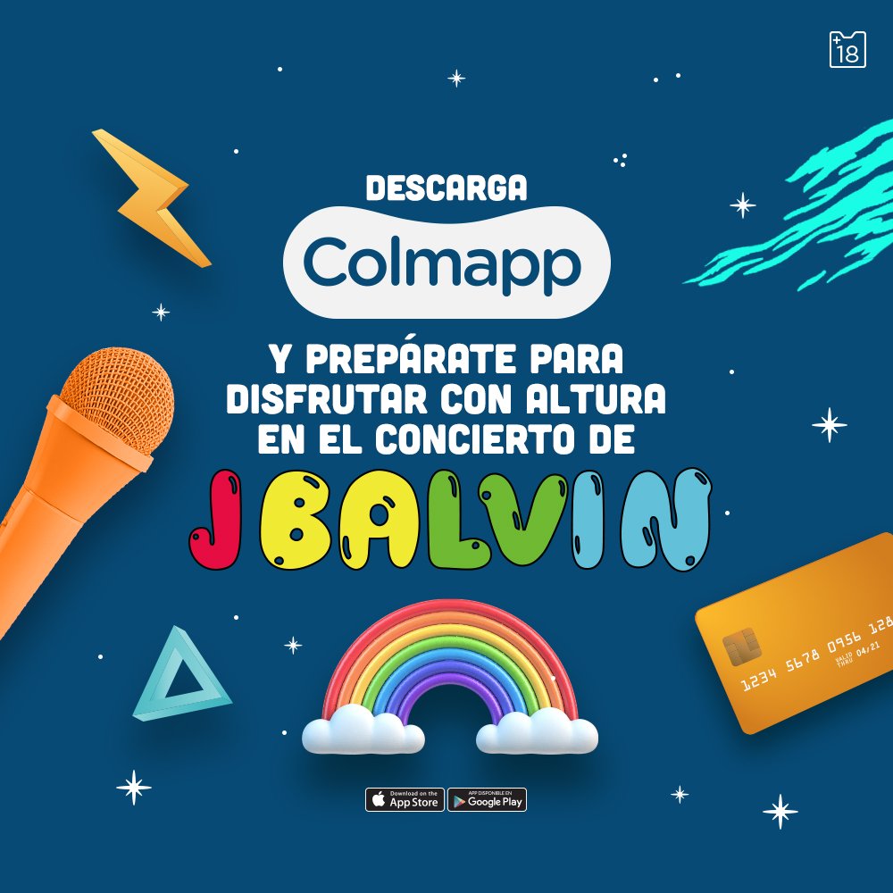 tadadeliveryrd's tweet photo. Si a estas alturas no has descargado #Colmapp, ¡este es el momento para hacerlo! Podrás disfrutar el concierto de #JBalvin pidiendo desde tu asiento y pagando con tarjeta 💳 sin perderte cuando te pregunten “¿dónde está mi gente?’’. 🙌🏼 🙌🏼 #ColmappTeLoLleva https://t.co/Zgirb0gWB8