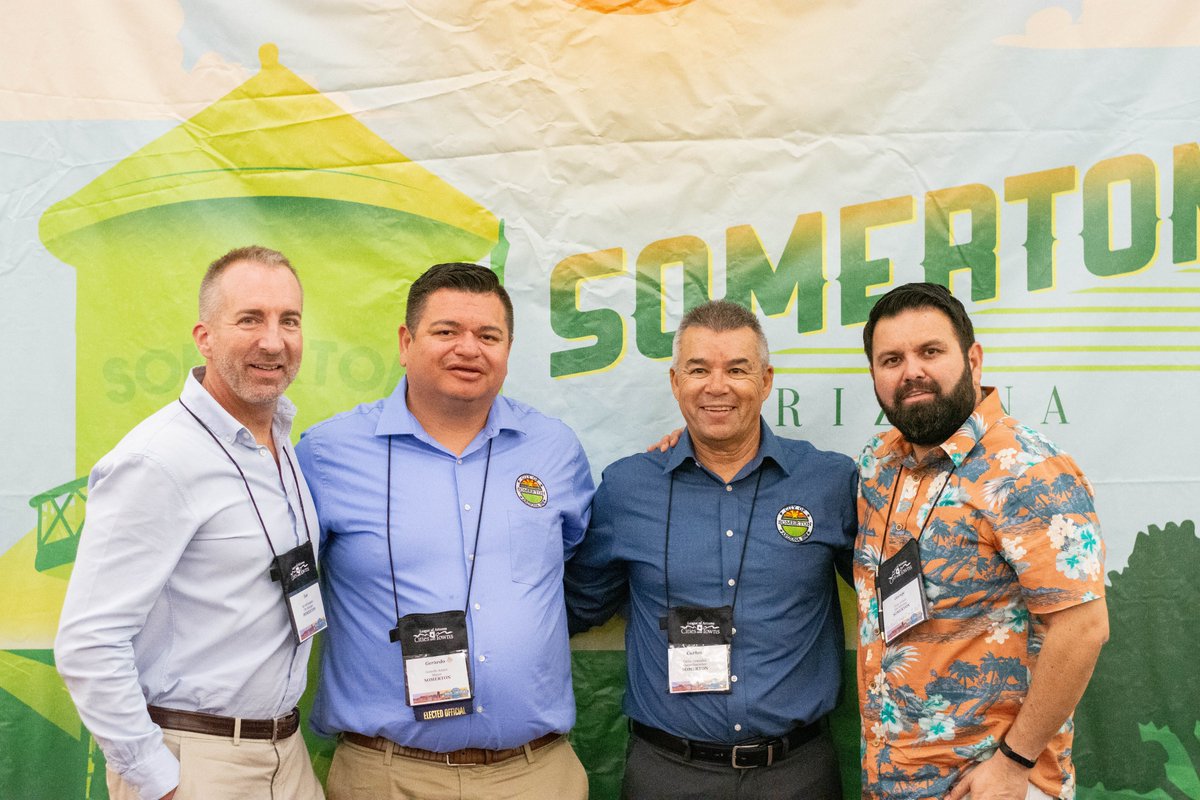 Somerton_AZ's tweet photo. City officials attended the 2019 League of Arizona Cities & Towns Annual Conference last week. (Second picture) Somerton Mayor Gerardo Anaya, and Yuma Mayor Douglas Nicholls together at #lact19 https://t.co/Rvy2QqGee0