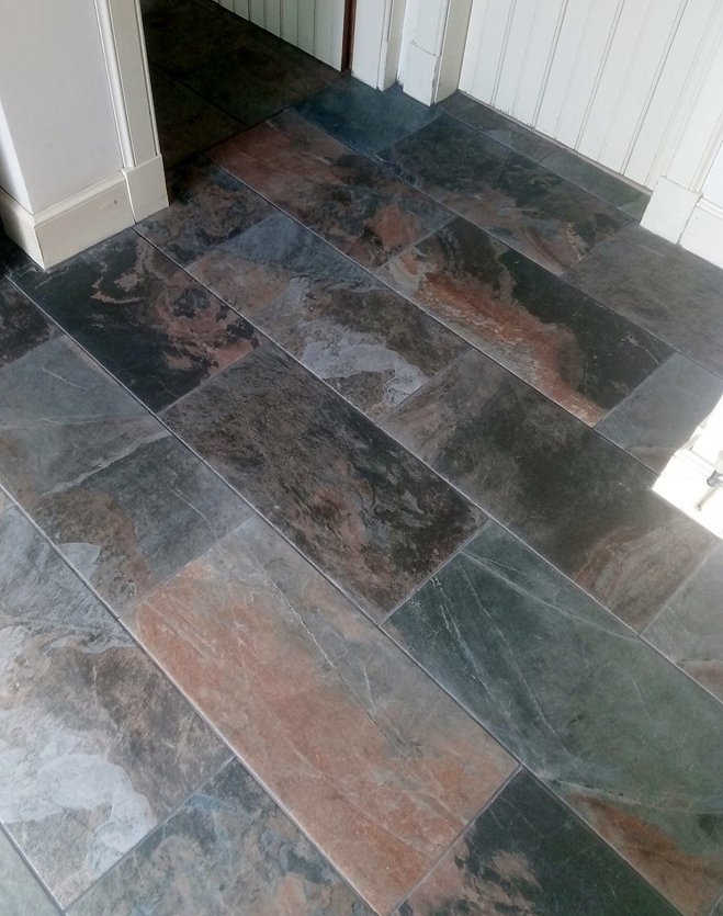 Drymen Tiling On Twitter Slate Effect Porcelain Tiles With Grey