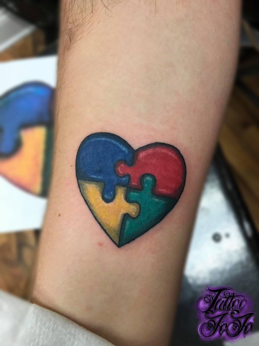 Heart shaped watercolor fence tattoo  Tattoogridnet