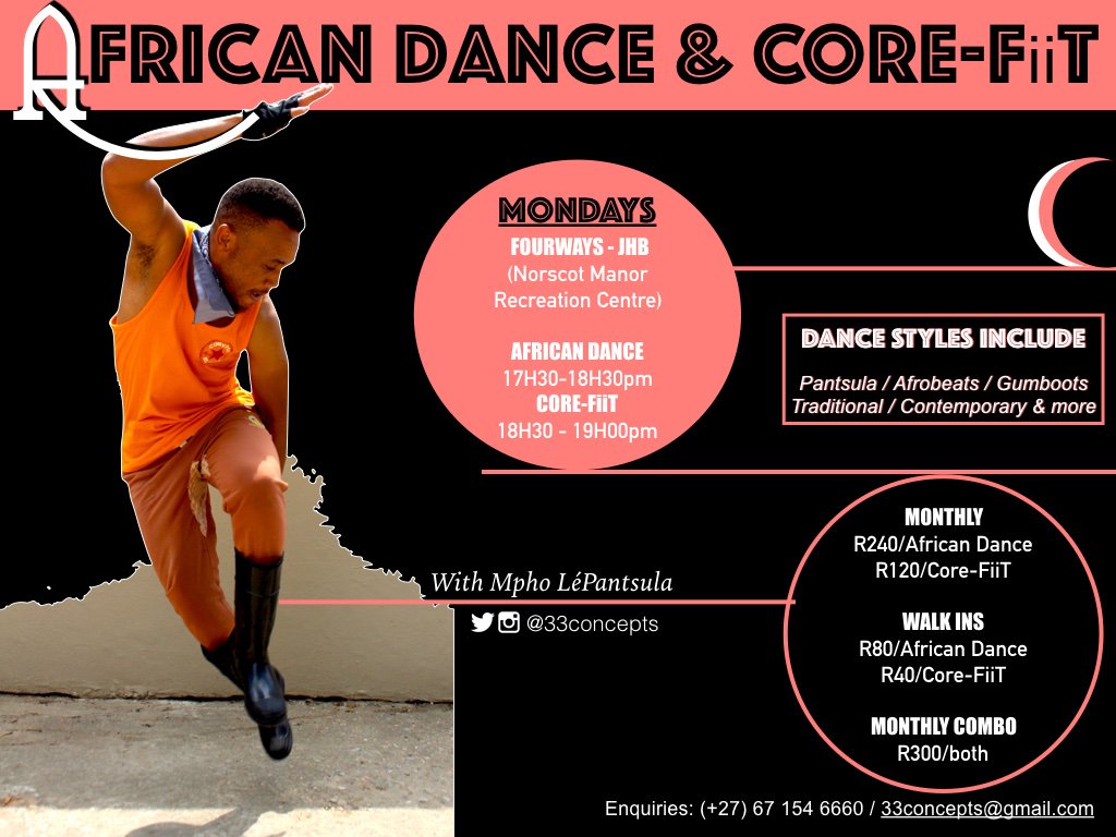 DANCEunLimited8's tweet photo. Looking for an alternate and fun way of getting fit in #Joburg #fourways on #Mondays afternoon?

Give these sessions by @33concepts a try...you just might be hooked on something good here #feelgood #lookgood #dance #africandance #dancefitness #fitness https://t.co/zku96Ef15j