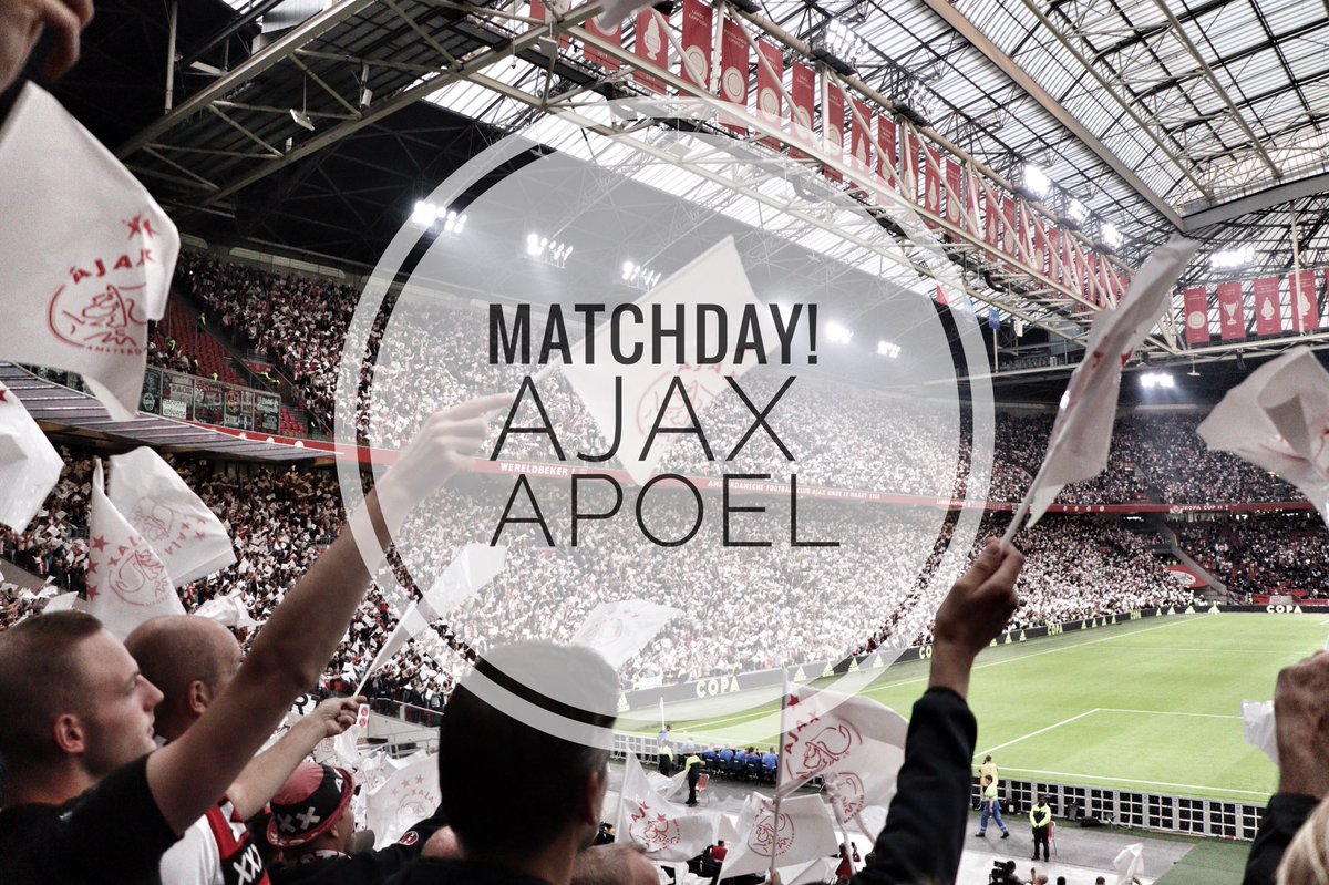NoordB's tweet photo. MATCHDAY! #ajaapo #ajax #ultras #amsterdam #fside #noordb #zuid2 #boyz423amsterdam #wijzijnajax #championsleague #90minutenlang https://t.co/5Gka8pl8Vc
