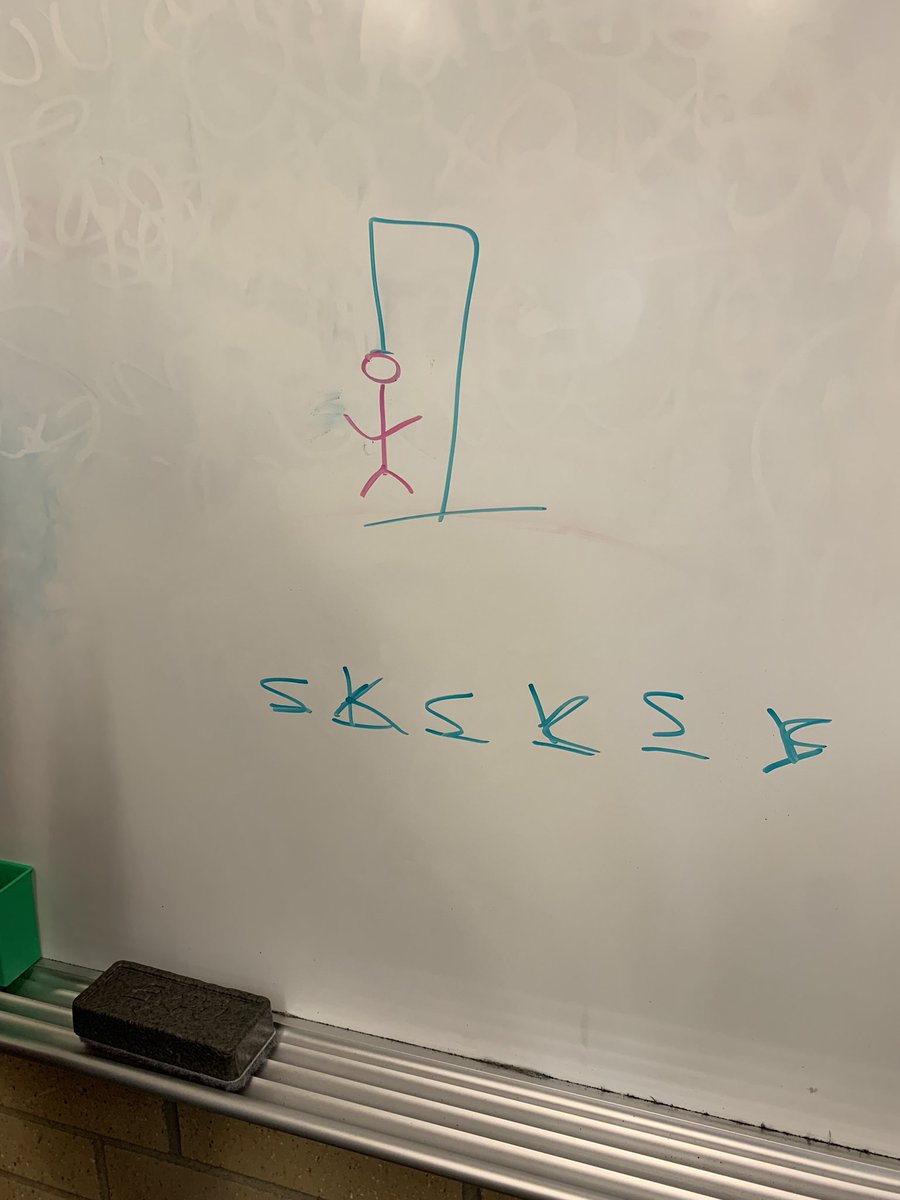mackiahroni's tweet photo. Also I looked at the board at one point and I couldn’t contain the laughter when I saw this.... y’all 6th grade is wild https://t.co/a5WNka37WO