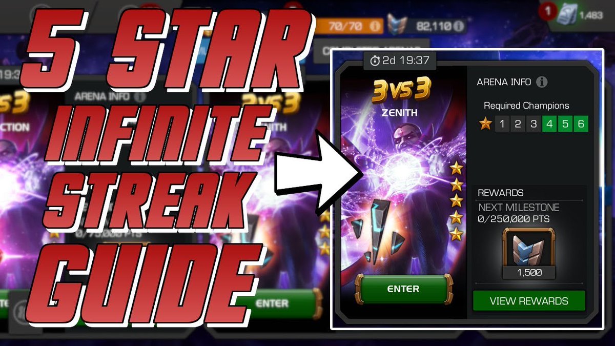 5 Star Infinite Streak Guide 2019 | Marvel Contest of Champions 
Link: tinyurl.com/yxd4odrk
#contestchampions #contestofchampions #gaming #howtoinfinitestreak5stararena #infinitestreak5stararena #Kabam #marvel #marvelchampions #MarvelContestOfChampions