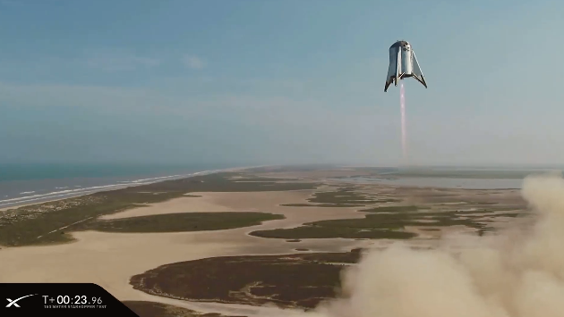 SprcketAssembly's tweet photo. Congratulations everyone at @SpaceX on this latest succesful demonstration of the Raptor engine. #Starhopper #FlyingWaterTower https://t.co/zcxS1W3yg0
