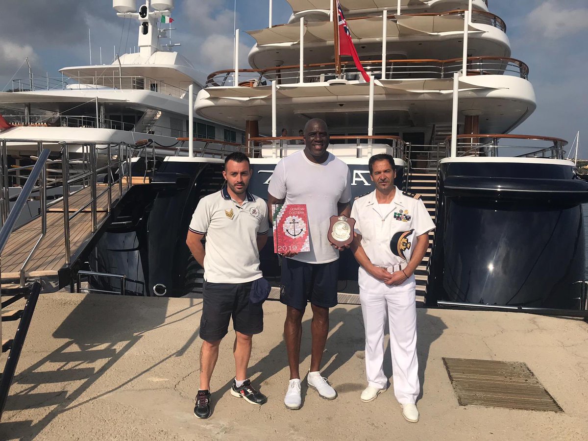 I received a pleasant surprise after my power-walk this morning. The Captain of Italy’s Coast Guard presented me with a plaque and certificate for my 26 years traveling to different Italian ports.