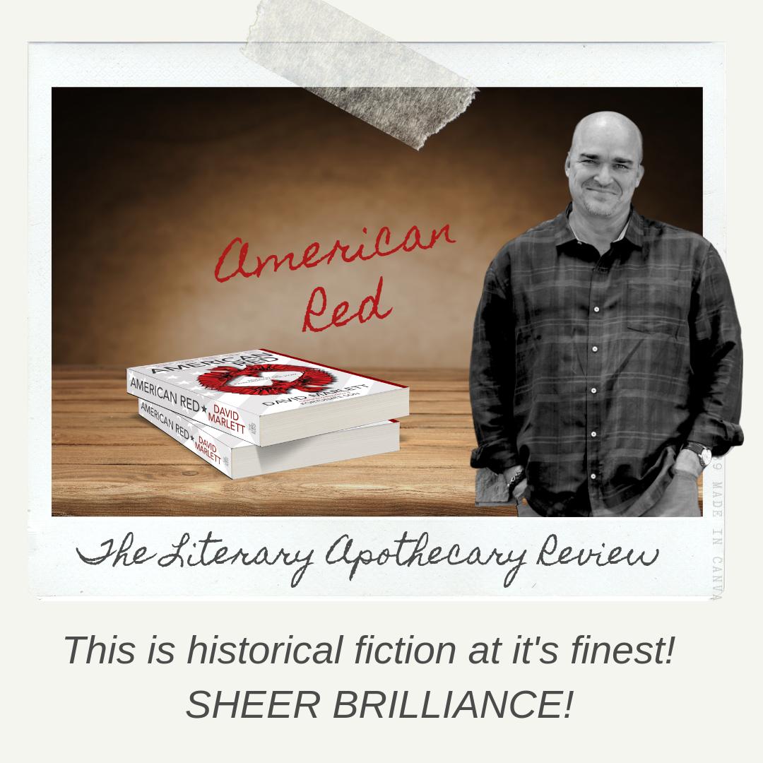 partnersincr1me's tweet photo. This is historical fiction at it's finest! SHEER BRILLIANCE! ~ The Literary Apothecary #Review of #AmericanRed by @David_Marlett !! @TheStoryPlant #HistoricalFiction https://t.co/dQLYCg5iMl https://t.co/THUDA6vqVf