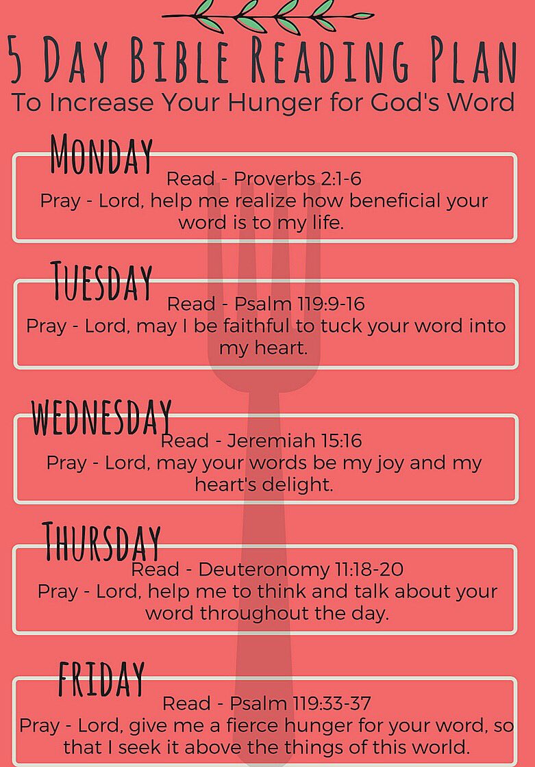 5 Day Bible Reading Plan
