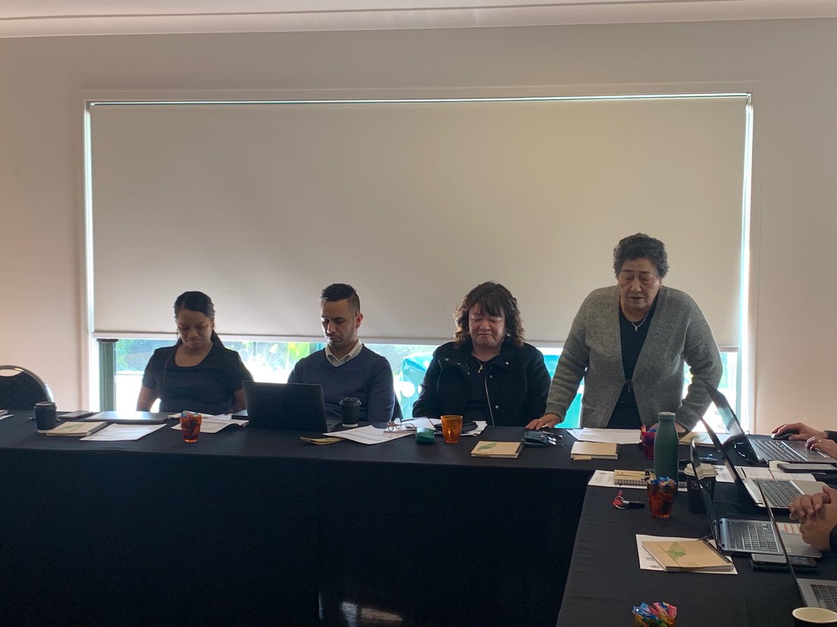 Always inspirational and uplifting to have Whaea Lyvie from Te Puna Hauora at our hui- the Māreikura for our collective #whānauora #TPHoT19