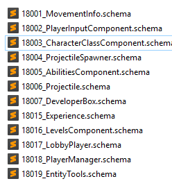 infalliblecode's tweet image. Here's a #SpatialOS tip from one of our Discord members, @PolarTron. Prepend your schema files name's with their component IDs so they're easier to find and sort!
