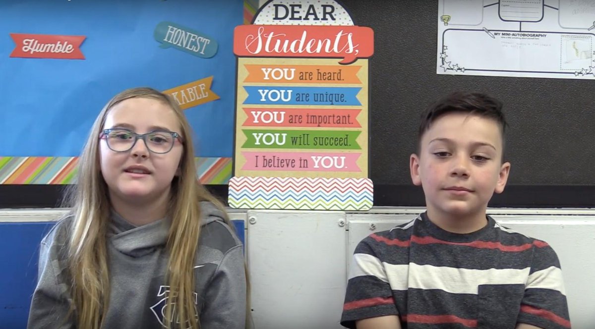 Check out today's KidCast from Pleasantview Elementary. Great job, Pandas! 

youtu.be/jDAH7MnnMtQ

<a href="/Pandas260/">Pleasantview Elementary</a>