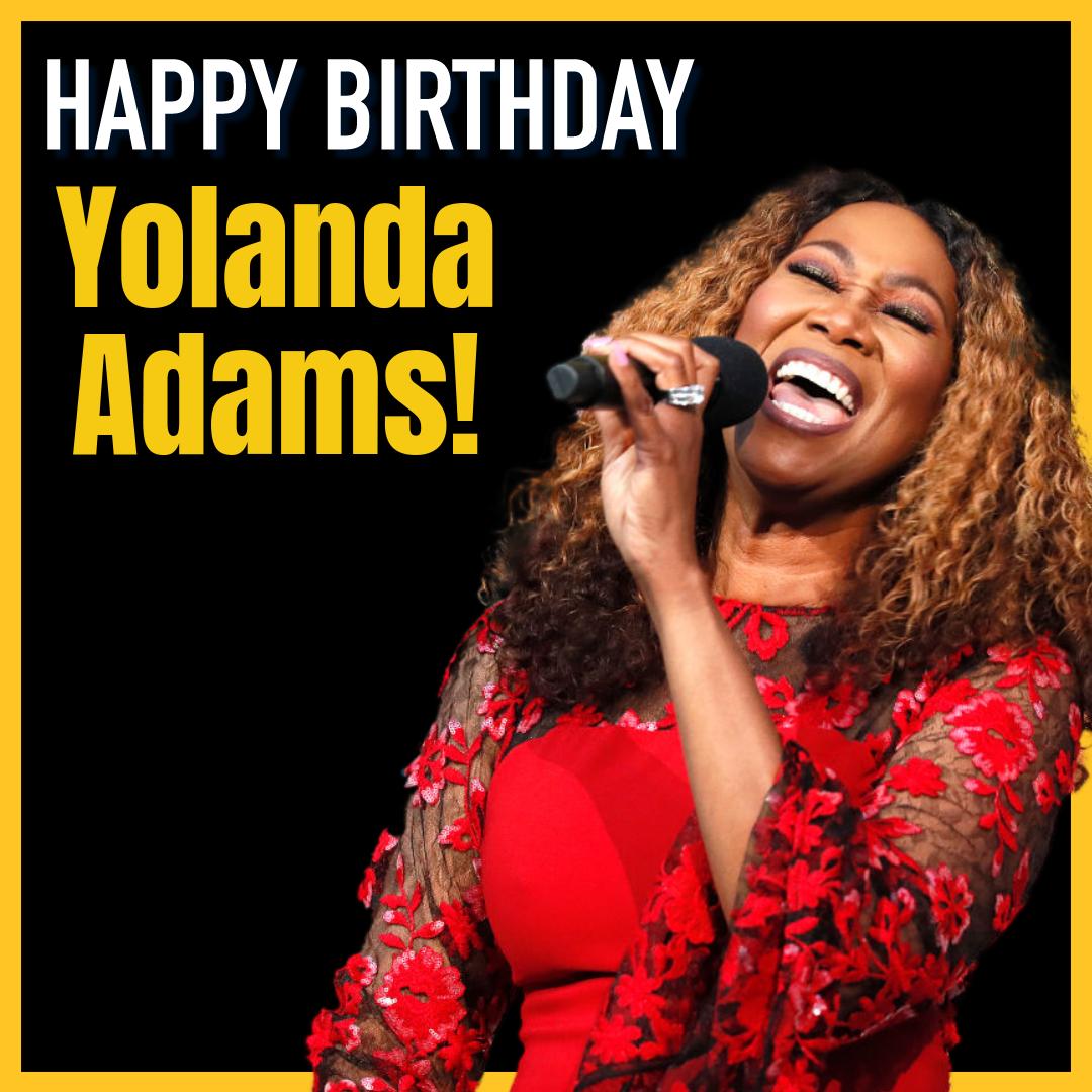 Happy Birthday to singer Yolanda Adams! She\s turning 58 today. 