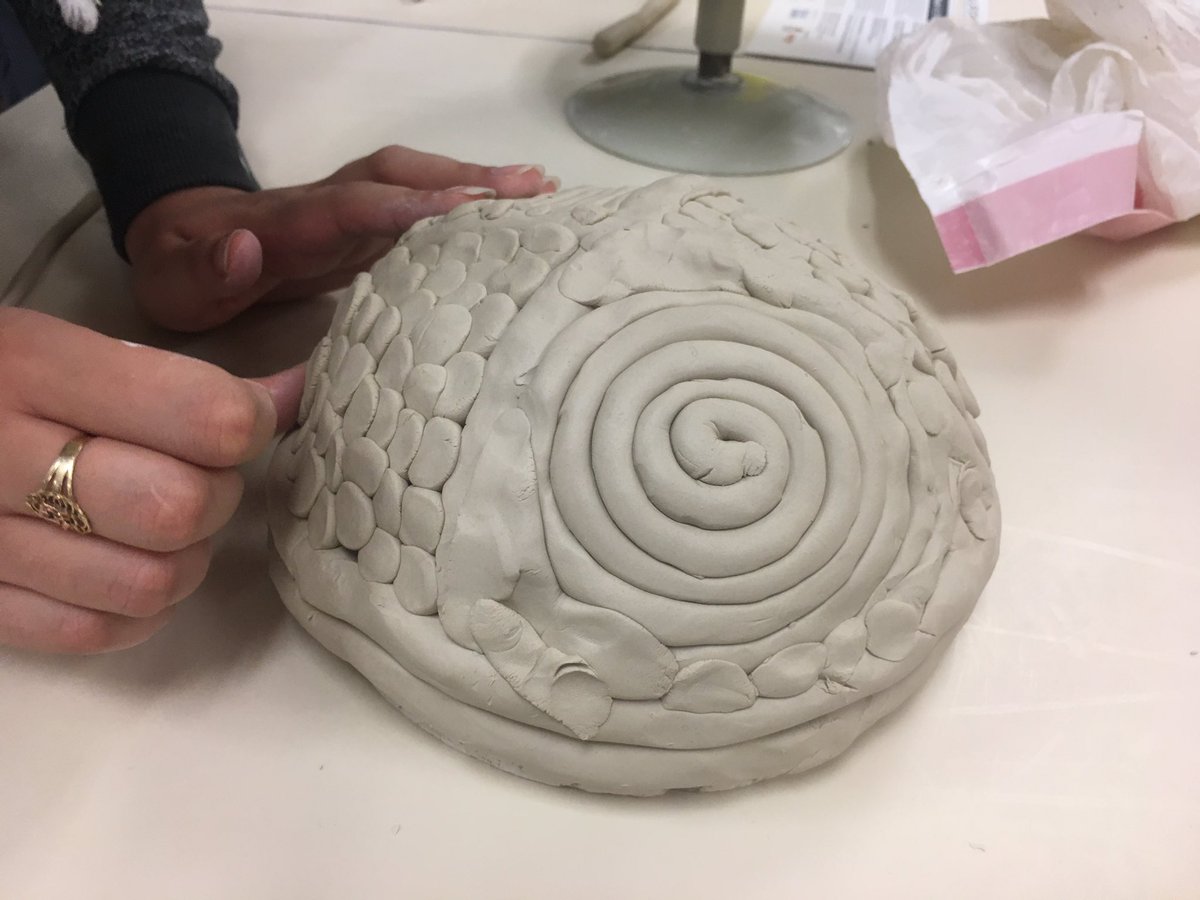 AprilinWichita's tweet photo. Even I tried something new, although it wasn’t throwing clay on the wheel! Had so much fun Learning new skills for Wichita’s Empty Bowls in October #weflytogether #weclaytogether #emptybowls #blueacenation #wpsproud https://t.co/JgkNsgp8WM