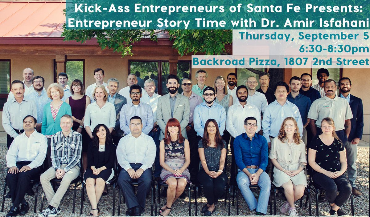flow3d's tweet image. Join our CEO, Dr. Amir Isfahani, on Thursday, September 5 at Backroad Pizza to hear him talk about his history at Flow Science and his entrepreneurial spirit! #kickassentrepreneurers #santafe #flowscience entrepreneurstorytime.com/events