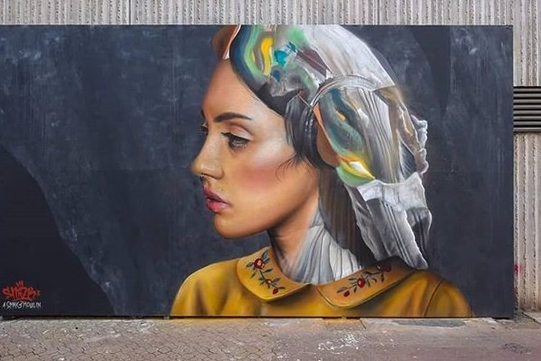 MolinaStreetArt's tweet photo. Nice piece by French Smak3 for Le Mur 2019 in Nancy, France
#smak3 #smak3moulin #lemurnancy #nancy #france #nancystreetart #artderue #arturbain #fresque #mural #artpublic #streetart #portrait #girl #face
📷 via Pinterest | https://t.co/vbpUSRA4my https://t.co/ifOY3buzEh