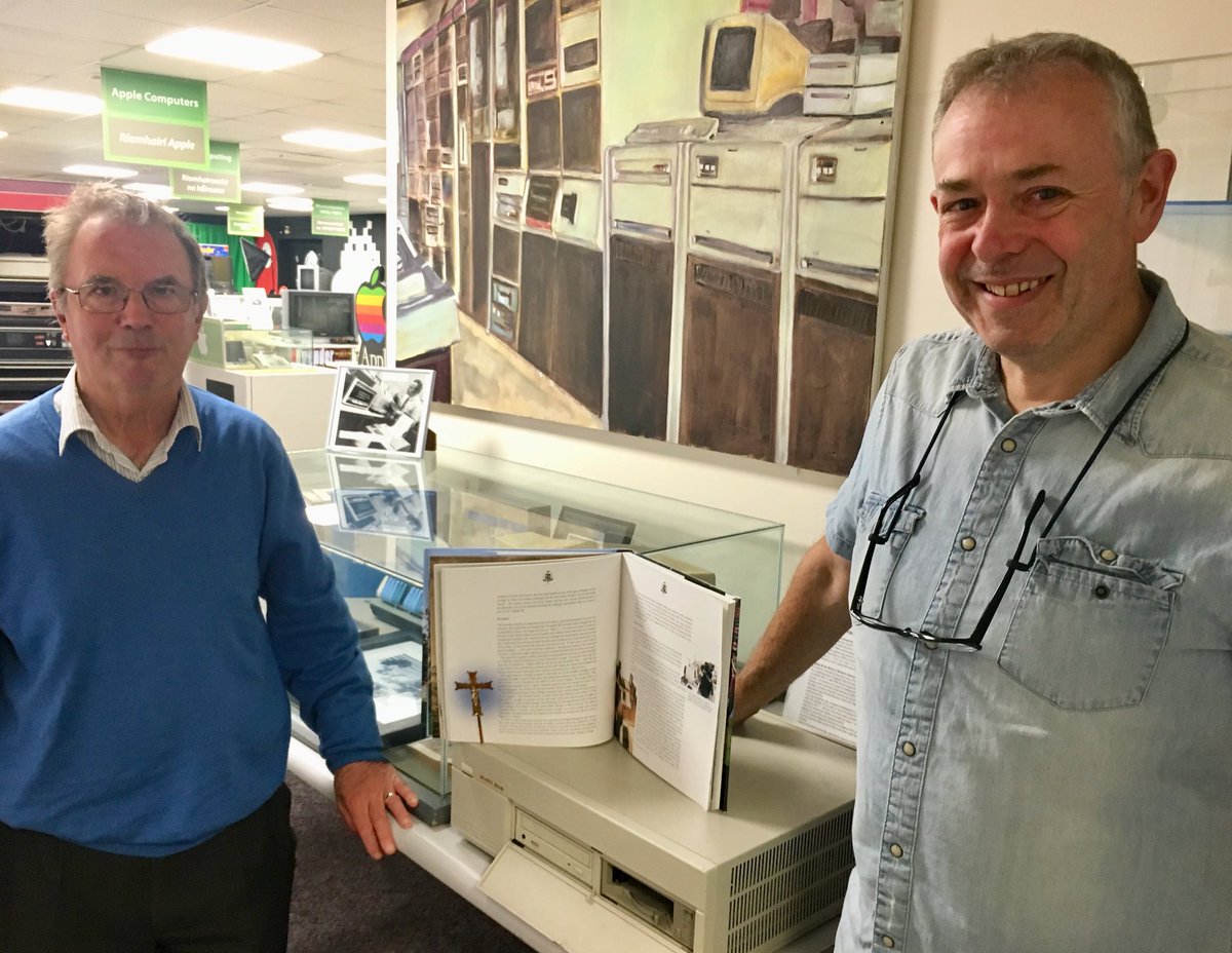 speediecelt's tweet photo. It is ‘Back to the Future’ at #ComputerMuseum as @gerryk leads a project to bring back to life a DEC #Microvax network,a pre #cloudcomputing system used in Galway schools in early 1980s! @CCMIreland @DSIatNUIG @insight_centre @nuigalway https://t.co/AOTMQ7dVed