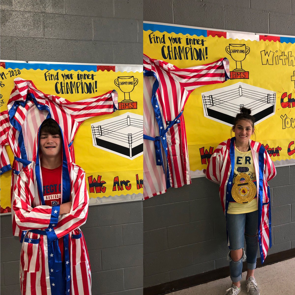 HMSIndians's tweet photo. Sweet T’s Champion Students of the week! Landon Perry(8th) and Jada Armstrong (6th). Thank you for being model students: caring about other people & academics. Enjoy your free gelato! #ccsdtn #hmstribe #inyourcorner #cheathammagic https://t.co/AAJN9yWRmF