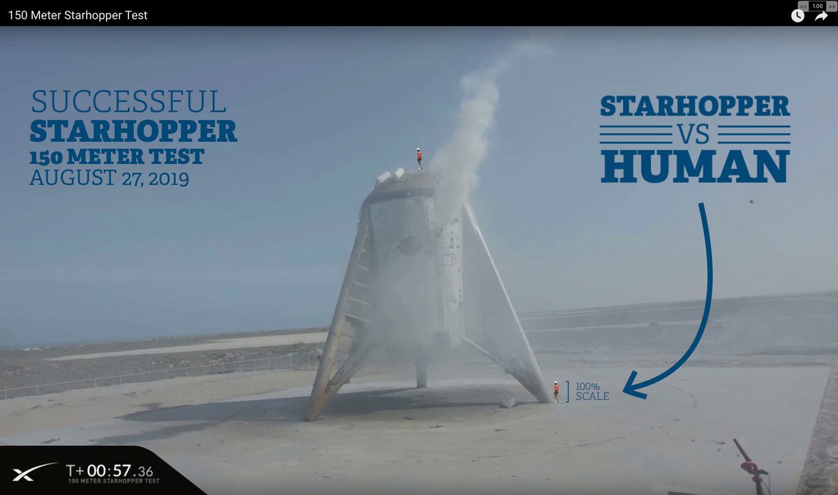 mrpinoux's tweet photo. Crazy moment 
#spacex #Starhopper #realscale https://t.co/0HB7Wer6mq