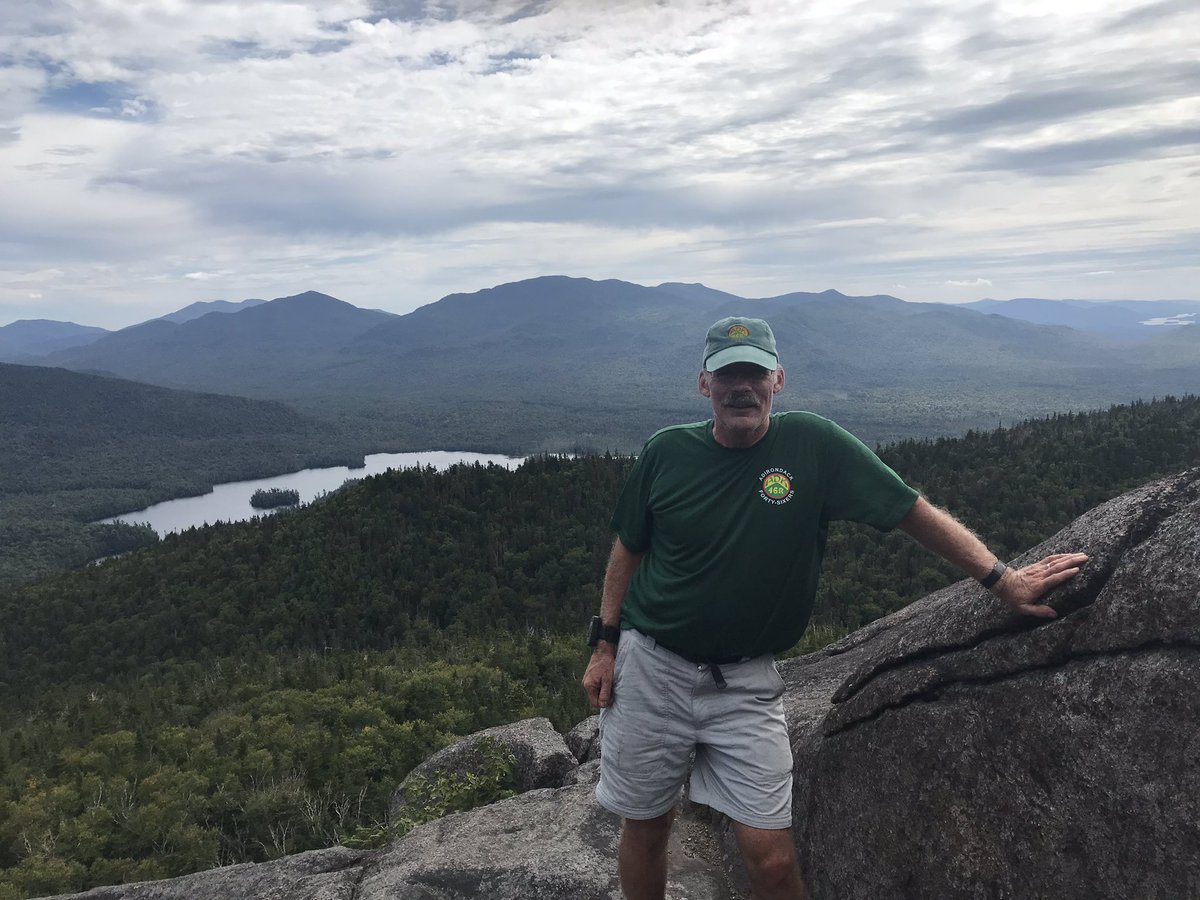 “Jumping for joy” to be back in the ADKs!  Balanced Rock on Pitchoff Mt and the summit of Ampersand!   A great day to be in the Adk!!  I have to remember I’m closer to 66 than 26.... or I might not make it there!