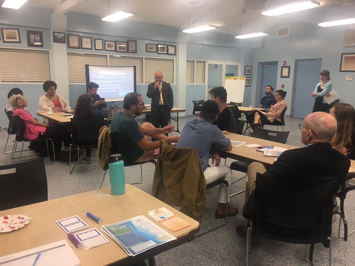 FarinaAlissa's tweet photo. Our 4th @CityofMiami #ClimateReadyMiami workshop in Shenandoah talking about Coral Way neighborhoods. Big thanks to City leadership (@cos_mia @ZerryIhekwaba @BelloCandya @FerreiroSteven) for joining us! https://t.co/850gHqohrw
