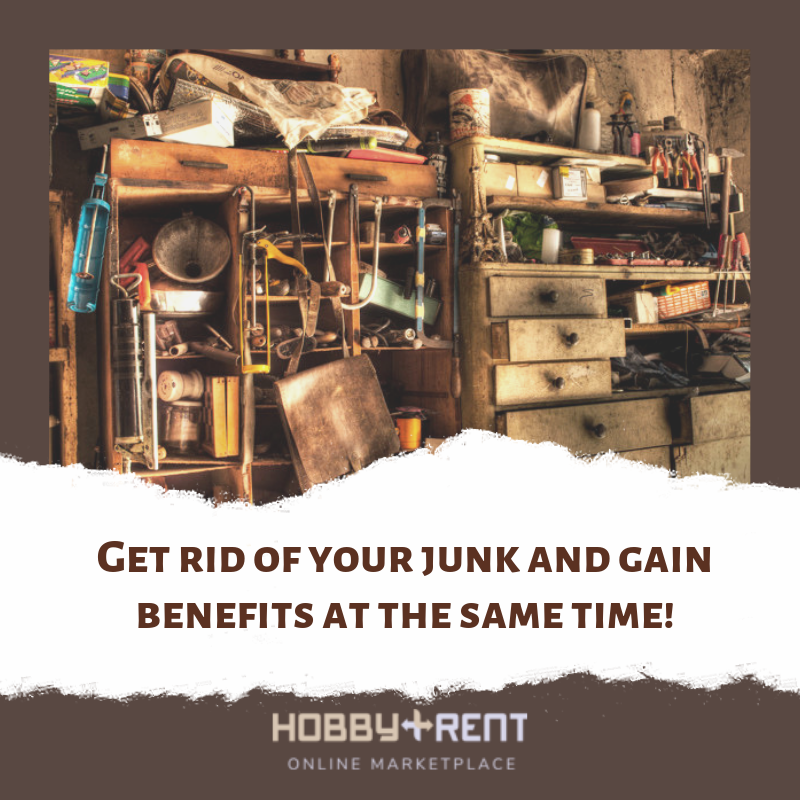 HobbyRent's tweet photo. What is the best way to rid your junk and at the same time gain benefits? Post a listing at HobbyRent and let others find useful ways to rent your things. Sharing your things to provide care for others. Visit https://t.co/ylCFm2EkTt to learn how! https://t.co/Kvg7Px16Vy