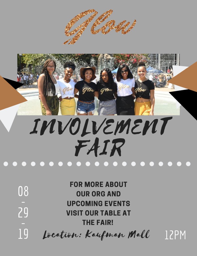 GLOW_ODU's tweet photo. Please join us Thursday at the Student Involvement Fair 🎡! Look for our table during this time for more information about our organization, our mission, current members and a glimpse of upcoming events that we have planned for the Fall semester. Hope to see you there! 🦁✨✨ https://t.co/w8lTXoxB3C