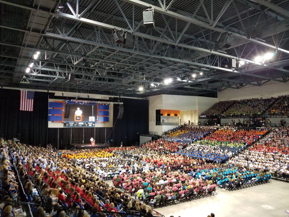 brewerhm's tweet photo. Incredible day building family and keynoting for Chesterfield County Public Schools! 64 schools and almost 6000 in attendance, made for an electric event! We lit it up and impacted the lives of thousands of educators &amp; children! So humbled!! #relentless https://t.co/ZpiICKXsH4