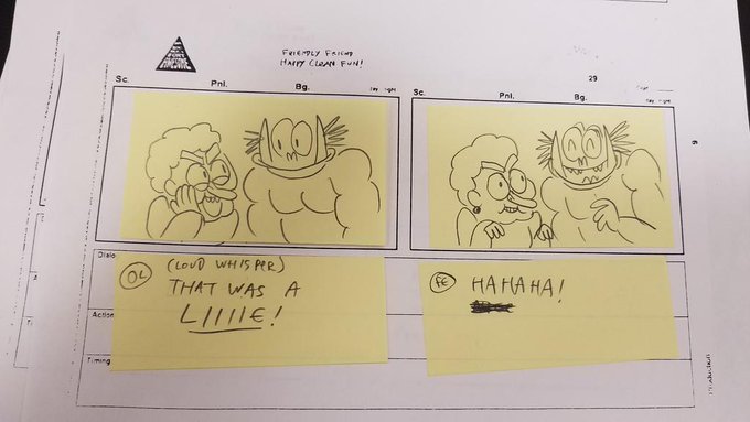 Useless OK KO! fact: Carol's double-crossing student Ginger originates from an unproduced Secret Mountain Fort Awesome episode where she teaches the main characters how to lie. 