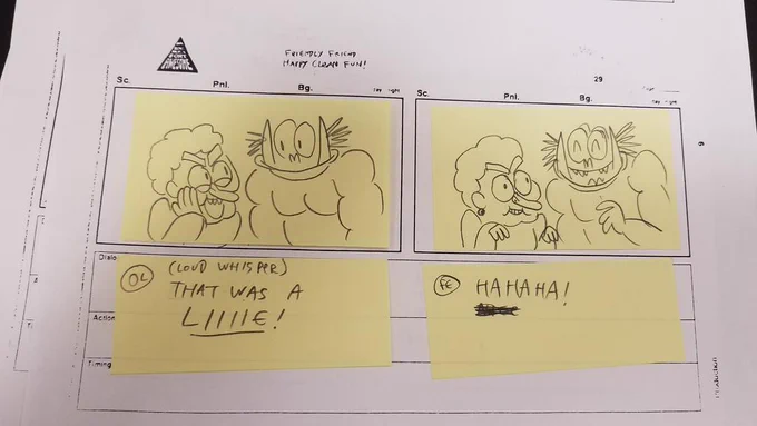 Useless OK KO! fact: Carol's double-crossing student Ginger originates from an unproduced Secret Mountain Fort Awesome episode where she teaches the main characters how to lie. 