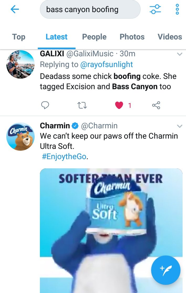 johnnybhoode's tweet image. Tried to find the @BassCanyon #boofing video and this pops up in between tweets....