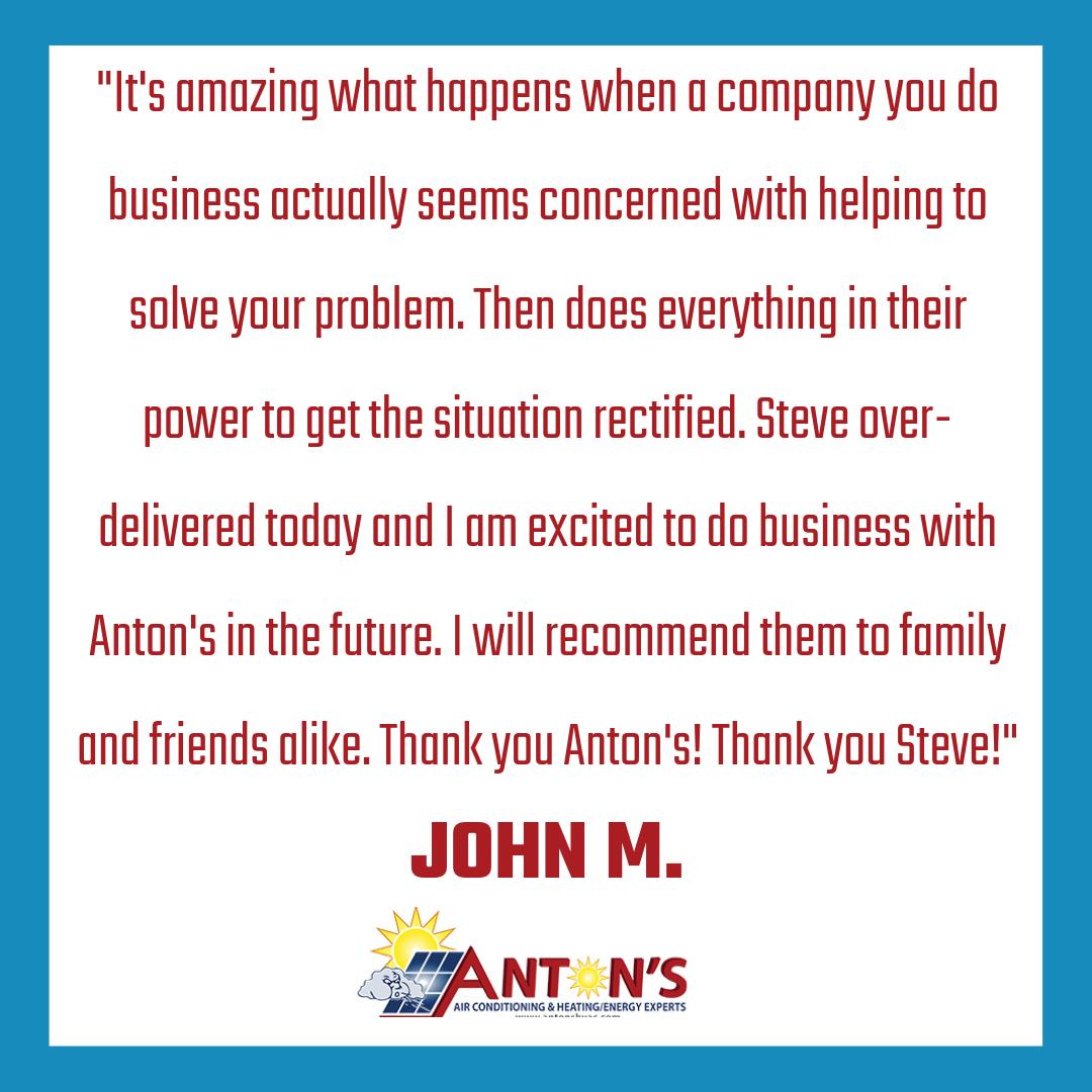 #TestimonialTuesday | We're smiling, John; thank you for this excellent review!