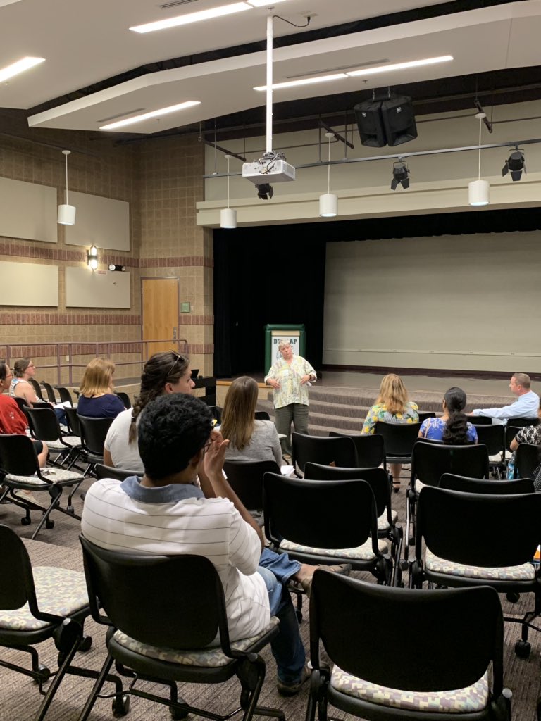 DMSPanthers's tweet photo. It was great listening to @MartyHuitt as she presented the BIST philosophy to Dunlap parents tonight. #DMSPantherPride #BISTon #GraceandAccountability https://t.co/CYlkT8Cees