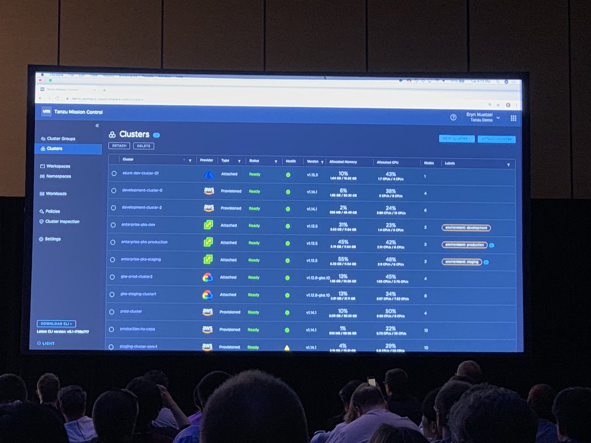 sakacc's tweet photo. I’m excited about @VMware #Tanzu mission control for a simple set of 2 reasons: 1) It solves a real problem of common control across...; 2) the reality that ppl will have lots of different @kubernetesio providers, not just us. The same philosophy applies to the “Build” stuff. https://t.co/jVdQUh6xiT