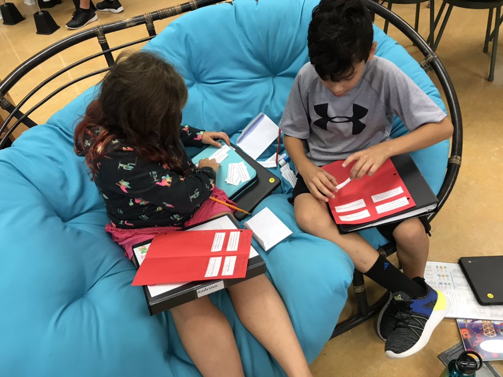 Working hard this week in reading class!! Deciphering the difference between a goal and a SMART goal. Sorting and rewriting to gain a firmer understanding before making their first SMART Goal!! #NewvilleCARES #BSSDProud #CareerConnection #Collaboration