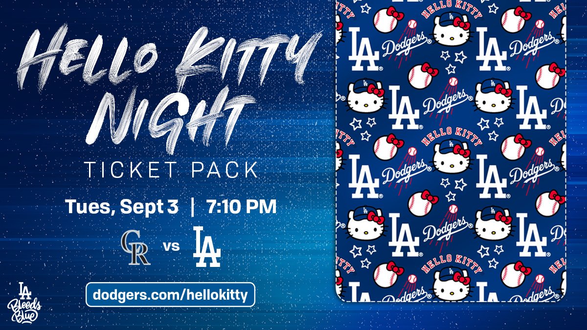 Los Angeles Dodgers on Twitter ".hellokitty Night returns to Dodger
