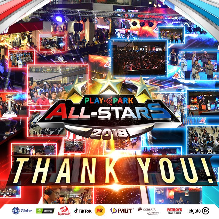 PlayParkPH's tweet photo. Thank you, PlayPark family! https://t.co/Y4ujvd3swj
#PlayParkAllStars will return in July 2020 π
#PPAS2019theFinals #PPAS2019 #eSports https://t.co/ROWUusEoEz