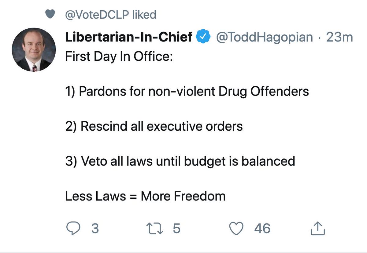 Shawington's tweet photo. @ToddHagopian No mention—in top 3—of primary duty as Commander in Chief to Immediately End All ILLEGAL #USgovt terror wars, occupations, exploitations—related to 2019 #HR152 DPRK etc—or Bring All Troops Home.

Todd either just woke up today, reads/parrots from a MIC playbook or doesn't care. https://t.co/GiKCcuy7t2