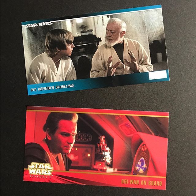 Davenport25's tweet photo. In honor of the recent official announcement of an #ObiWanKenobi on Disney+, this week’s #StarWars #ToppsTuesday features Old Ben and Young Ben in #WideVision. #cards #Topps #ThePhantomMenace #ANewHope #TheYearofPrincessLeia https://t.co/le9ZeKrnrf https://t.co/PjkX5X6zZM