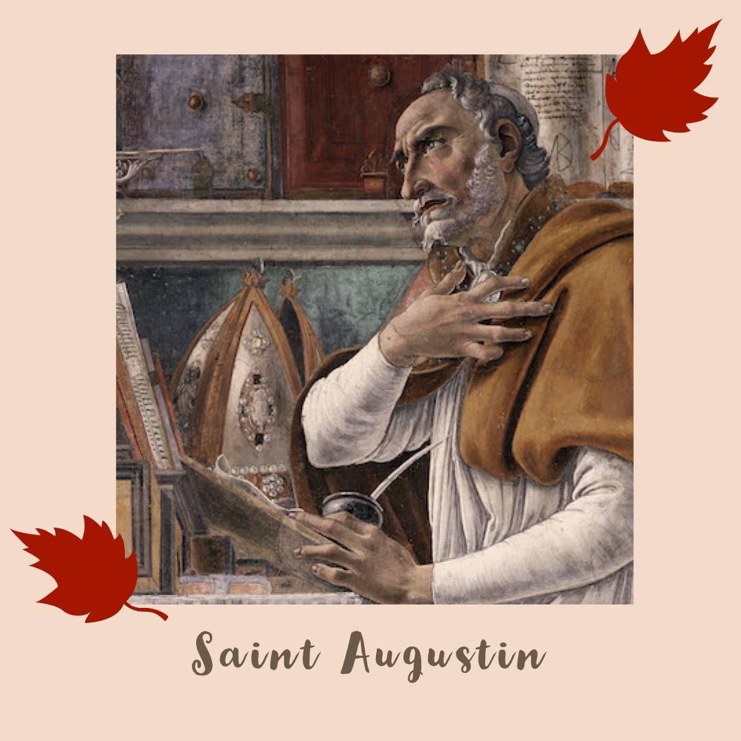 Après une jeunesse agitée dans ses idées religieuses et dans ses moeurs, il se convertit à la foi catholique, fut baptisé par saint Ambroise à Milan, et, de retour en Afrique, mena avec quelques amis, une vie d'ascèse vouée à Dieu et à l'étude des Écritures.