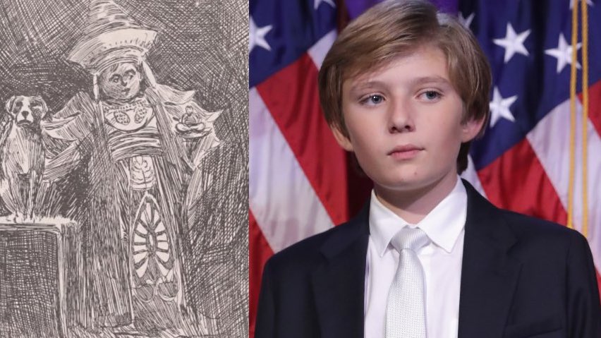 Keep in mind that Barron Trump is the actual name of Donald Trump’s son. The character’s illustration looks uncannily similar to him.